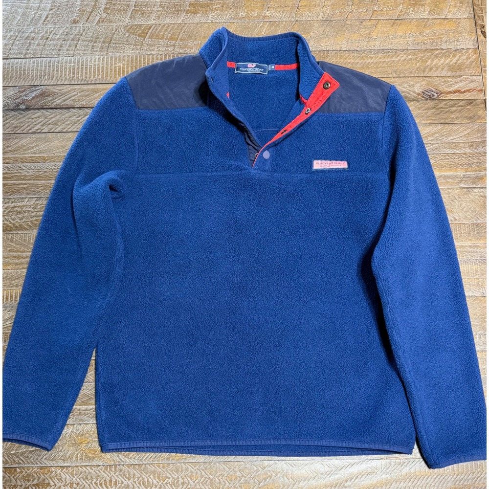 Vineyard Vines Fleece Pullover Medium Excellent Condition Preloved